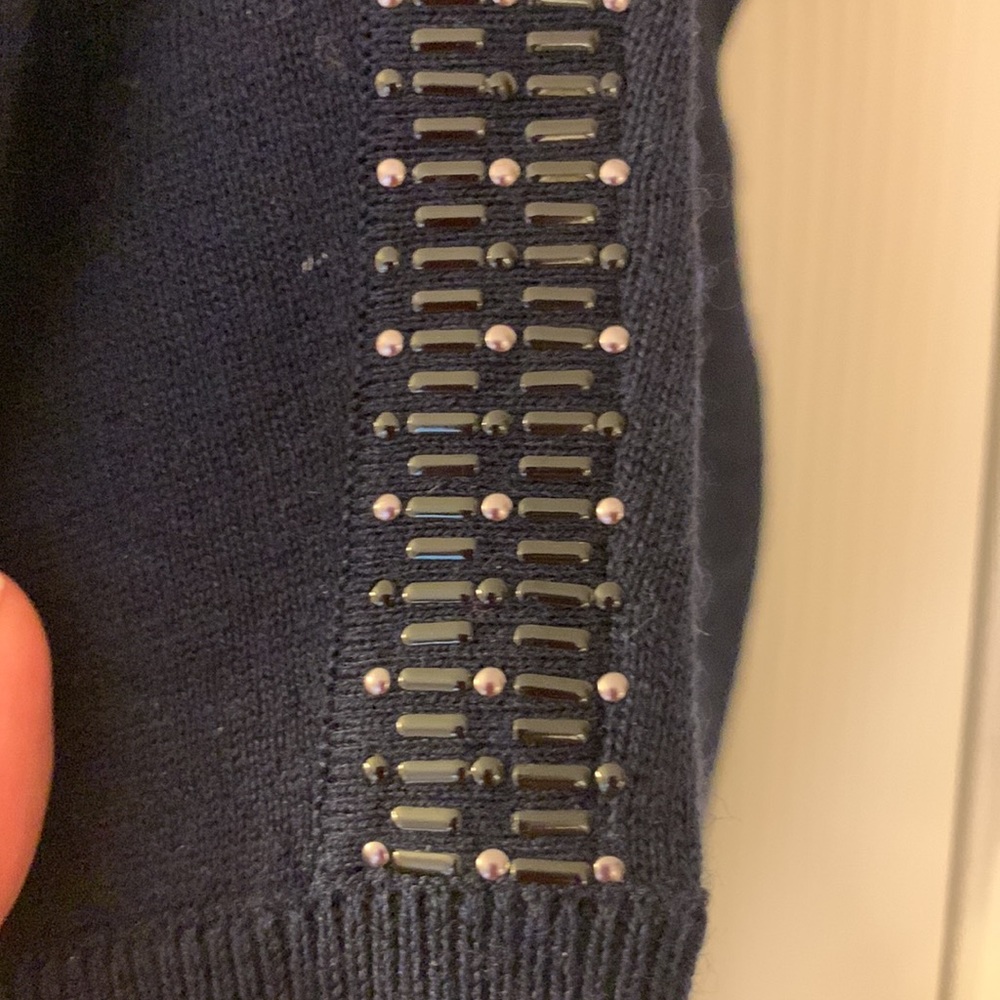 Magaschoni silk cashmere embellished sweater M - Picture 3 of 7